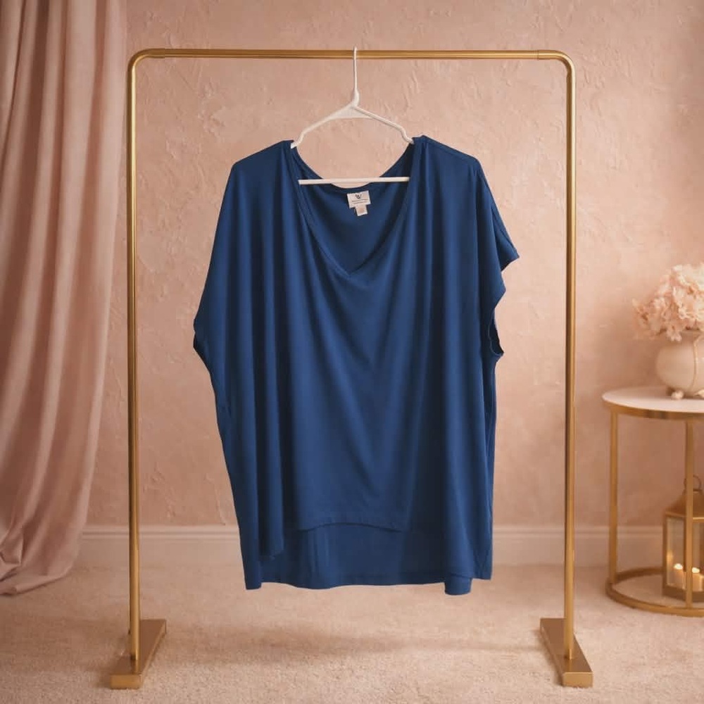 Worthington Elegant Blue Blouse